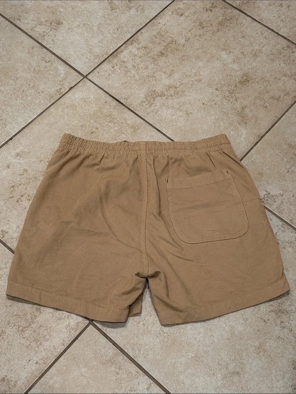 J. Crew Men's Corduroy Drawstring Shorts in Tan